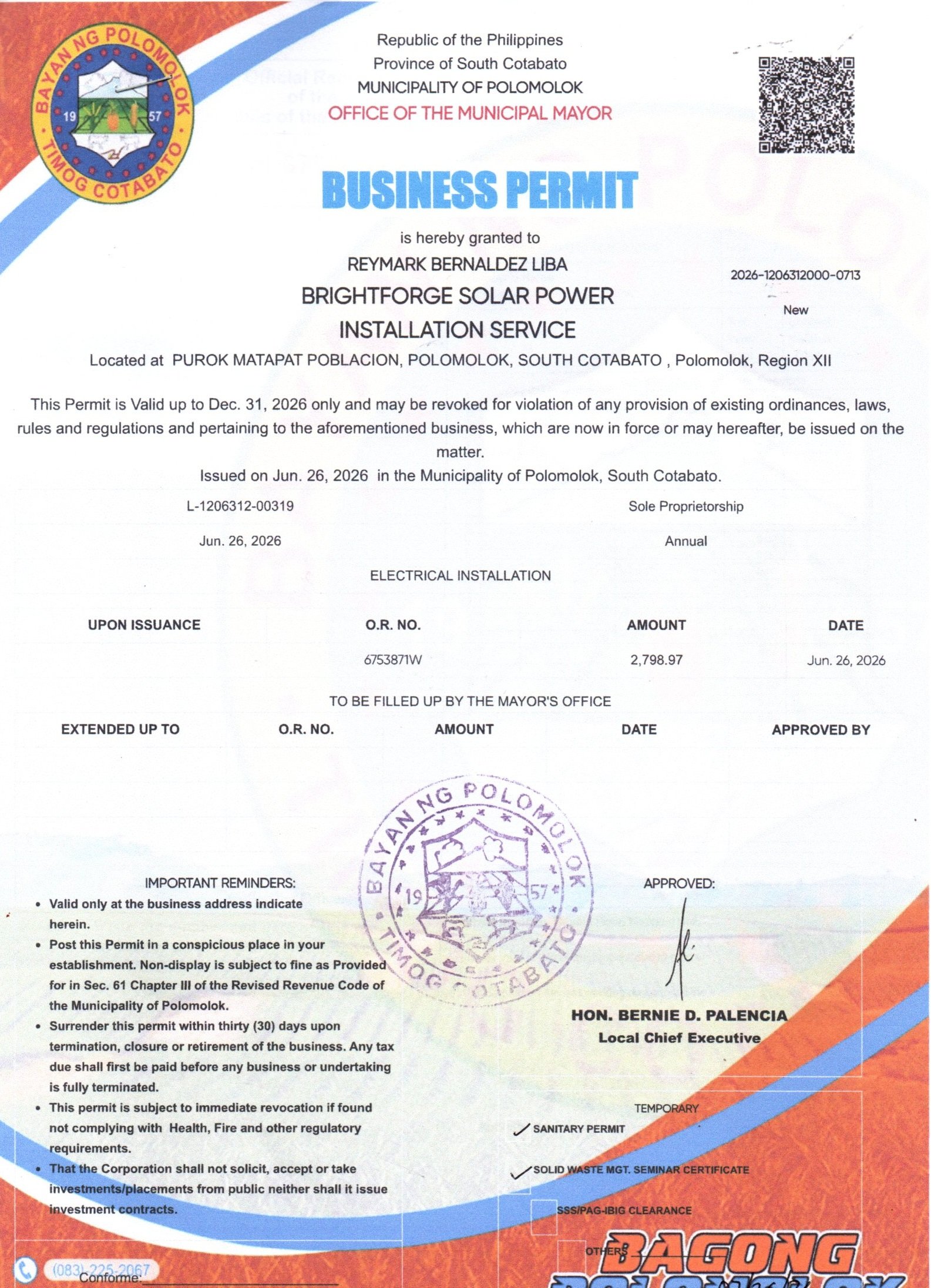 BrightForge Business Permit